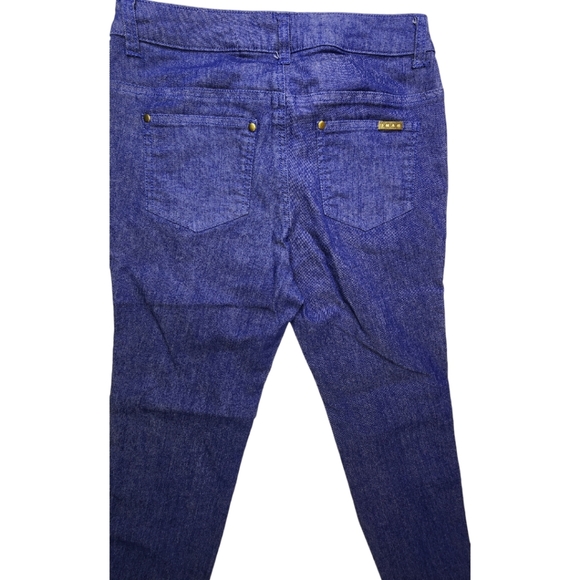 Iman Global Chic Slip Into Slim Ankle Zipper Denim Jeans - Size 6 NWT - Picture 3 of 8